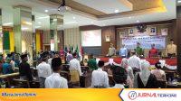 Bupati Kepulauan Anambas Aneng saat menghadiri sidang paripurna DPRD Karimun yang dipimpin Ketua DPRD Rian Kurniawan dalam rangka hari jadi kabupaten ke-18.FOTO:FENDI