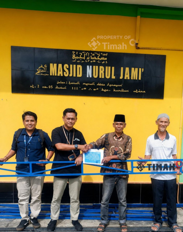 PT Timah bantu Masjid Jami' Desa Perayun Kecamatan Kundur Barat Kabupaten Karimun
