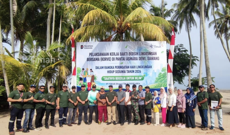Hari Lingkungan Hidup, PT Timah tanam pohon di Pantai Asmara Dewi, Kecamatan Kundur Barat, Kabupaten Karimun