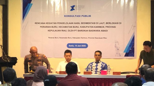 Konsultasi publik PT Barokah Baswara Abadi terkait rencana pembersihan sedimentasi laut di Buru