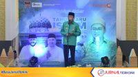 Wali Kota Padang Maigus Nasir saat sambutan dalam acara Tabligh Akbar 1448 H. (Foto Prokopim Padang)