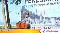 IMG-20260703-WA0021 Gubernur Sumbar, Mahyeldi Ansharullah saat peresmikan pengoperasian High Frequency Radar milik BMKG. (Foto Adpim Sumbar).