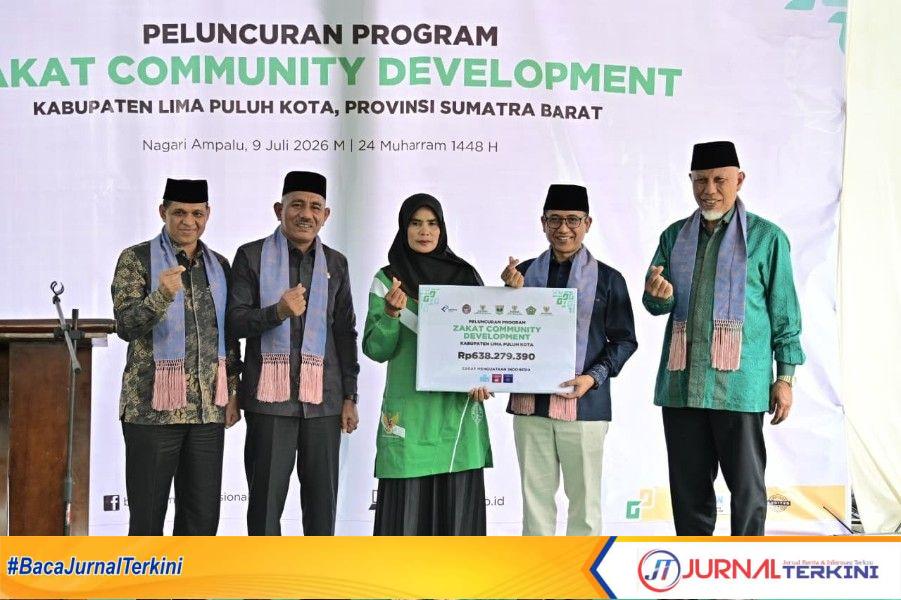 Peluncuran Program Zakat Community Development Kampung Zakat di Nagari Ampalu (Foto. Adpim Sumbar)