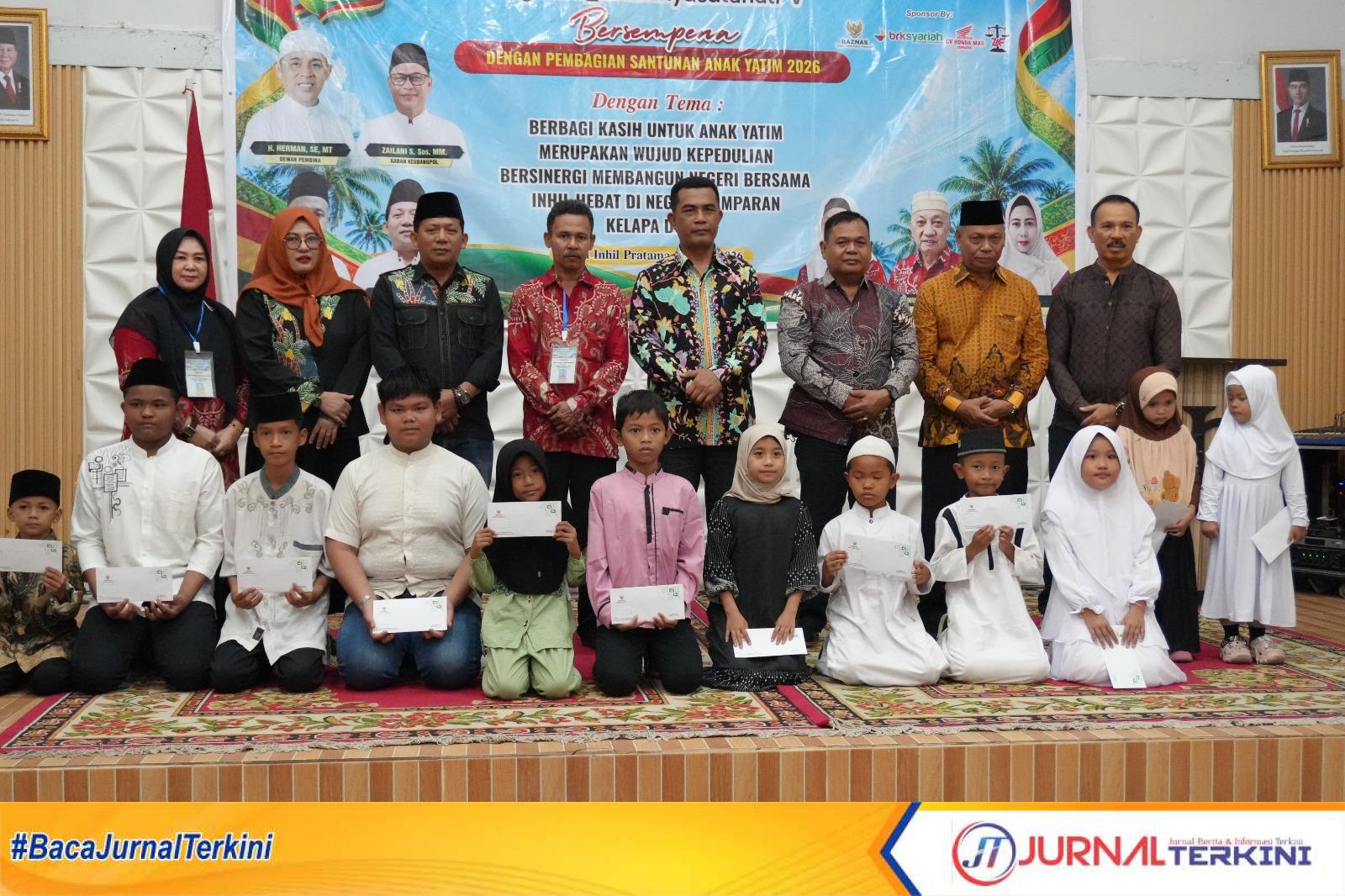 Ket Foto: diwakili Asisten II Sekretariat Daerah Kabupaten Inhil, Dwi Budiyanto, menghadiri peringatan Milad ke-V #Gelibu_Indahnyasatuhati