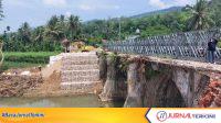 Jembatan Bailey penghubung vital Sitangkai–Tanjung Ampalu. (Foto Adpim Sumbar).