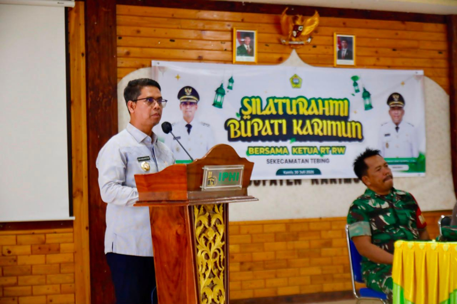 Bupati Karimun Iskandarsyah silaturahmi Ketua RT dan RW Tebing
