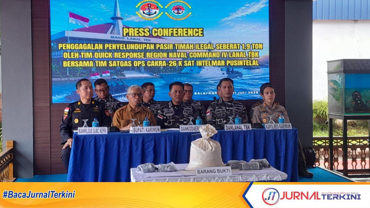 penyelundupan pasir timah digagalkan tni al di karimun