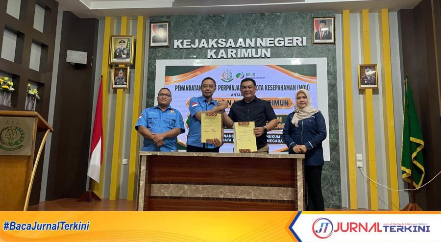 Penandatanganan MoU BPJS Ketenagakerjaan Cabang Karimun dan Kejari Karimun