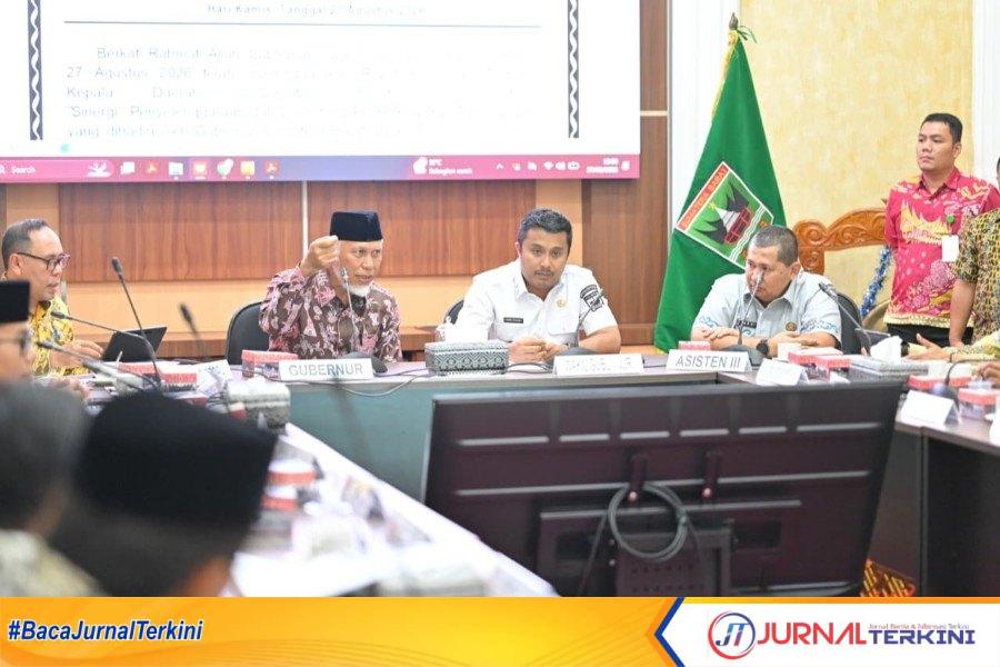 Rakor Kepala Daerah se-Sumbar sekaligus peluncuran PORPROV XVI Tahun 2026. (Foto Adpim Sumbar).