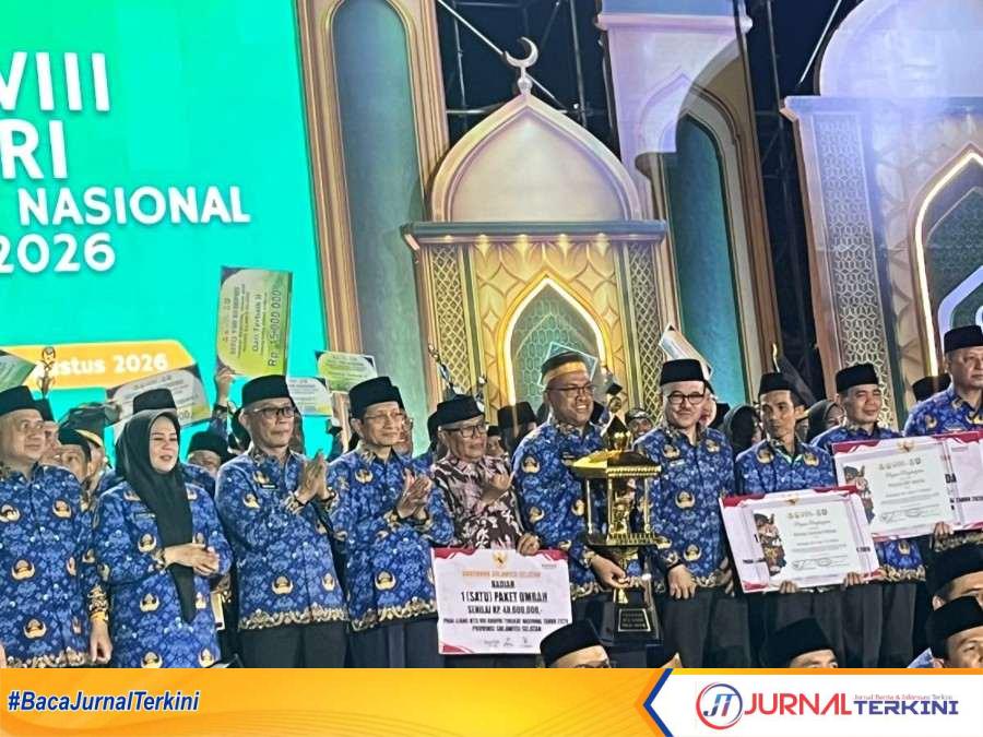 Kafilah Korpri Sumbar Pertahankan Juara Umum MTQ Nasional Korpri VIII di Makassar. (Foto: Adpim Sumbar).