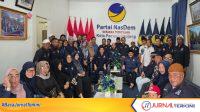 Konsolidasi struktur Partai NasDem Kota Padang Panjang bersama Anggota DPR RI M. Shadiq Pasadigoe. (Foto: Tim SP)