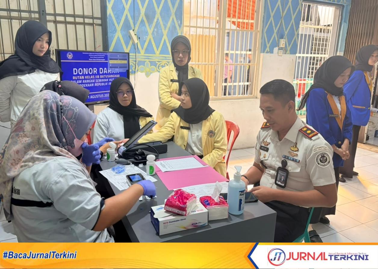 Semarakkan HUT ke-81 RI, Rutan Batusangkar Gelar Donor Darah. (Foto: Rutan Batusangkar).