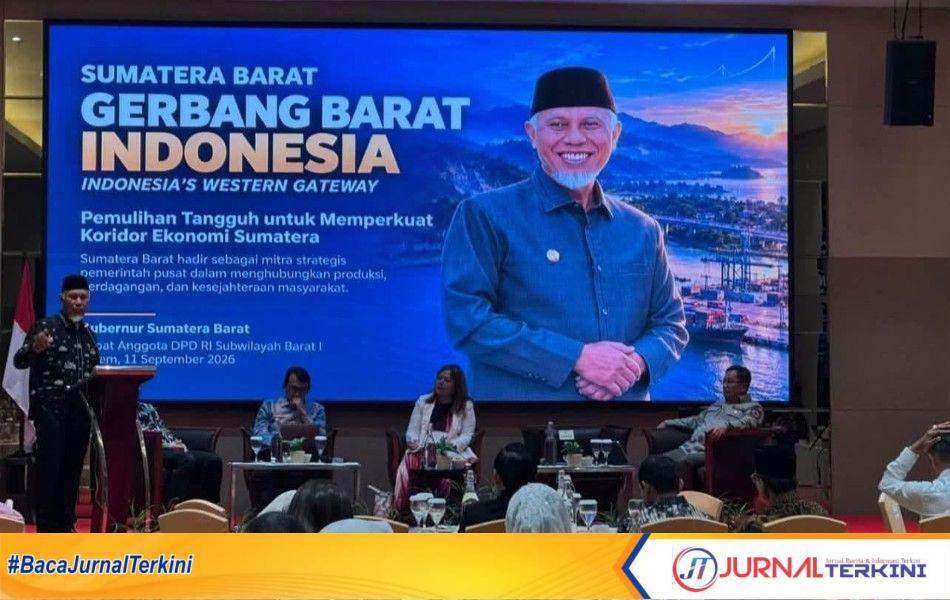 Gubernur Sumbar, Mahyeldi Ansharullah di Forum DPD RI. (Foto: Adpim Sumbar)