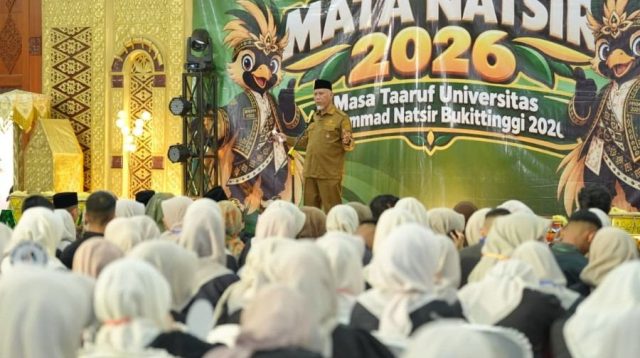 Gubernur Sumbar, Mahyeldi Ansharullah pada kegiatan Mata Natsir 2026 (Dok. Makopim Sumbar)