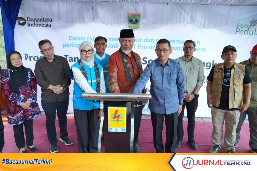 Peresmian Pompanisasi Tenaga Surya di Nagari Tanjung Barulak, Kabupaten Tanah Datar (Foto: Adpim Sumbar)