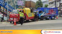 Kecelakaan di Simpang Pasar Sore Kota Tegal, Sabtu (19/9). (Dok. Polres Tegal Kota)