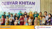 Khitanan Massal Gratis di Nagari Koto Baru. (Foto Kominfo Kab Solok)