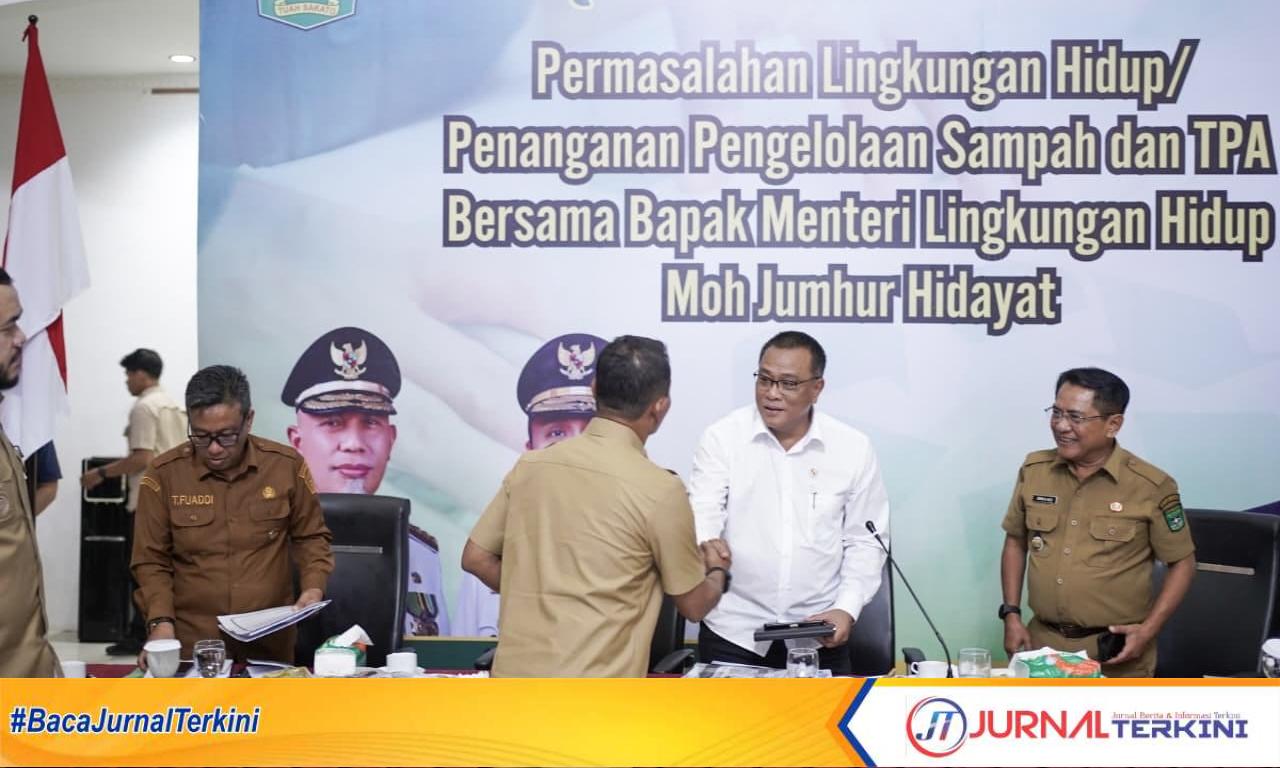 Rakor Permasalahan Lingkungan Hidup, Penanganan Pengelolaan Sampah dan TPA bersama. (Foto: Kominfo Kab Solok)