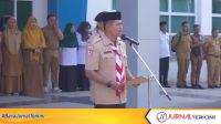 Bupati Solok Lepas Kontingen Jambore Nasional XII Kwarcab 0302. (Foto: Kominfo Kab Solok)