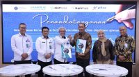 Kemnaker-pkss penandatanganan Kesepahaman Bersama oleh Sekretaris Jenderal Kemnaker Cris Kuntadi dan Direktur PT PKSS Sadmiadi di Jakarta, Selasa (1/9).