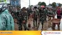 Kodim 0309/Solok Gerak cepat Tangani Bencana Galodo di Arosuka (Foto: Welluril)