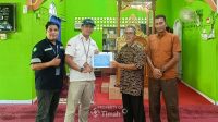PT Timah Tbk menyerahkan bantuan sarana keagamaan berupa pengadaan pendingin ruangan (air conditioner/AC) untuk Masjid Nur Hidayah di Kampung Ranggam, Kelurahan Tebing, Kecamatan Tebing, Kabupaten Karimun, Kepulauan Riau. (timah)