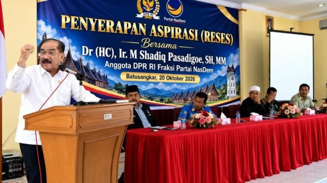 M. Shadiq Pasadigoe Ajak serap Aspirasi Masyarakat di Batusangkar (Dok. Istimewa)