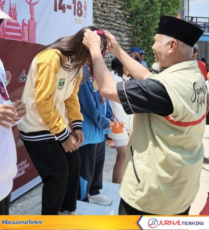 Gubernur Sumbar, Mahyeldi Ansharullah, saat hadir langsung di Pekan Special Olympics Nasional (Dok. Adpim Sumbar)