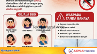 Ket Foto: Himbauan Dinkes Inhil Gencarkan 3M Plus