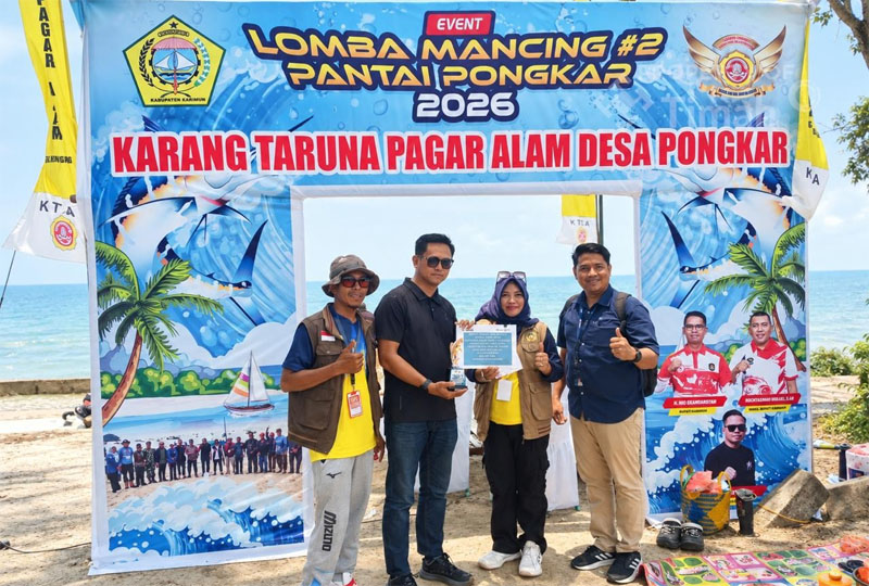 Sebanyak 460 pemancing dari berbagai wilayah, termasuk mancanegara, meramaikan Lomba Mancing #2 Pantai Pongkar 2026 yang diselenggarakan oleh Karang Taruna Pagar Alam Desa Pongkar, Kecamatan Tebing, Kabupaten Karimun, Kepulauan Riau, Minggu (13/9/2026). (timah)