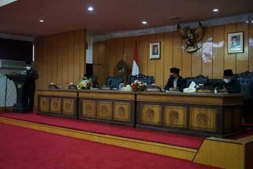 Bupati Sampaikan Pidato Pengantar Ranperda LPP APBD 2020