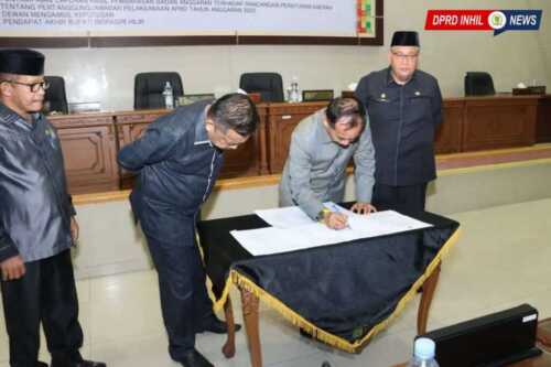 Rapat Paripurna DPRD Inhil tentang Pertanggungjawaban APBD 2022