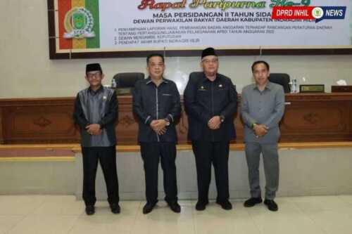Rapat Paripurna DPRD Inhil tentang Pertanggungjawaban APBD 2022