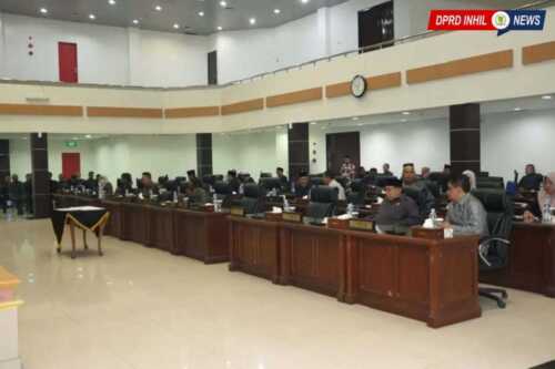 Rapat Paripurna DPRD Inhil tentang Pertanggungjawaban APBD 2022