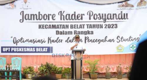 Bupati Karimun Buka Jambore Posyandu Kecamatan Belat