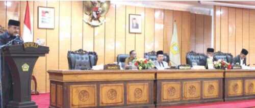 Rapat paripurna Pertanggungjawaban APBD Karimun 2021