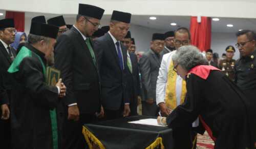 Pelantikan dan Pengambilan Sumpah Jabatan Anggota DPRD Inhil