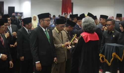 Pelantikan dan Pengambilan Sumpah Jabatan Anggota DPRD Inhil