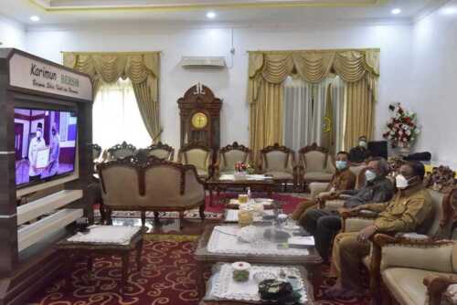 Rakor Penanganan COVID-19 Bersama Gubernur Kepri