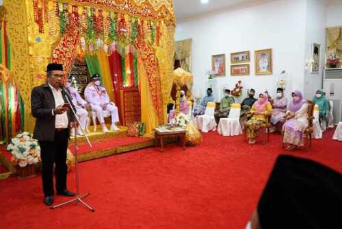 Penyambutan bupati dan wakil bupati dilantik
