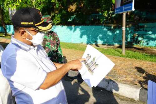 Bupati Tinjau Lokasi Landmark di Coastal Area