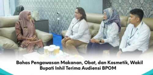 Wabup Inhil Yuliantini Terima Audiensi BPOM